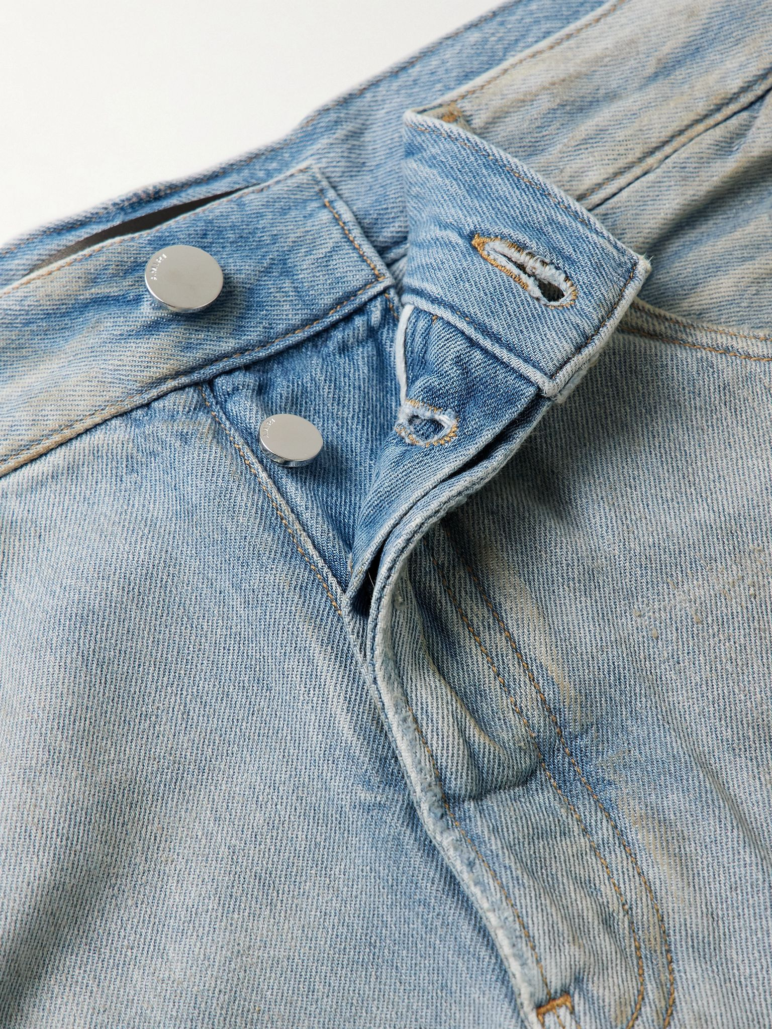 Carpenter Straight-Leg Distressed Jeans Blue - 6