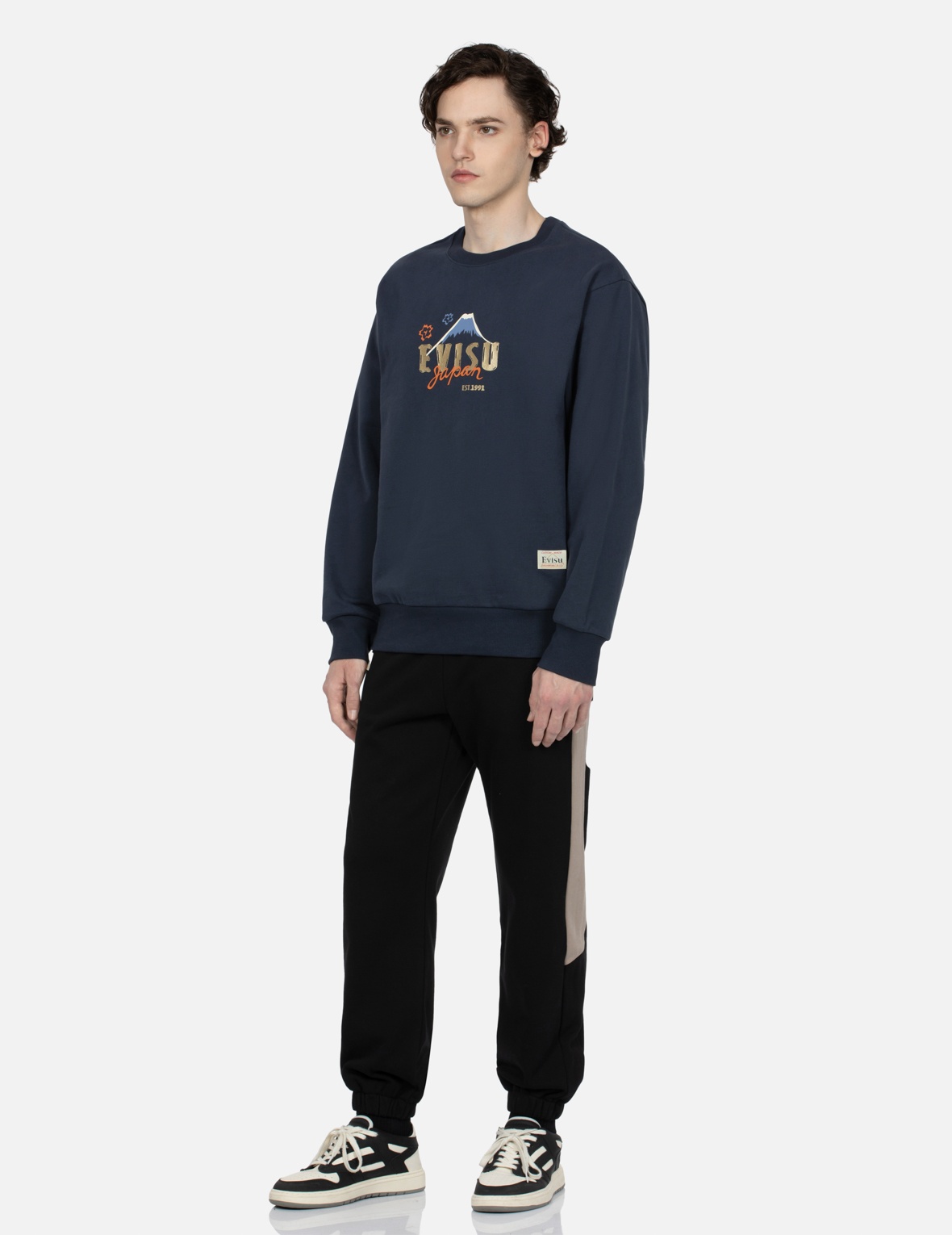 KUMADORI DARUMA PRINT RELAX FIT SWEATSHIRT - 4
