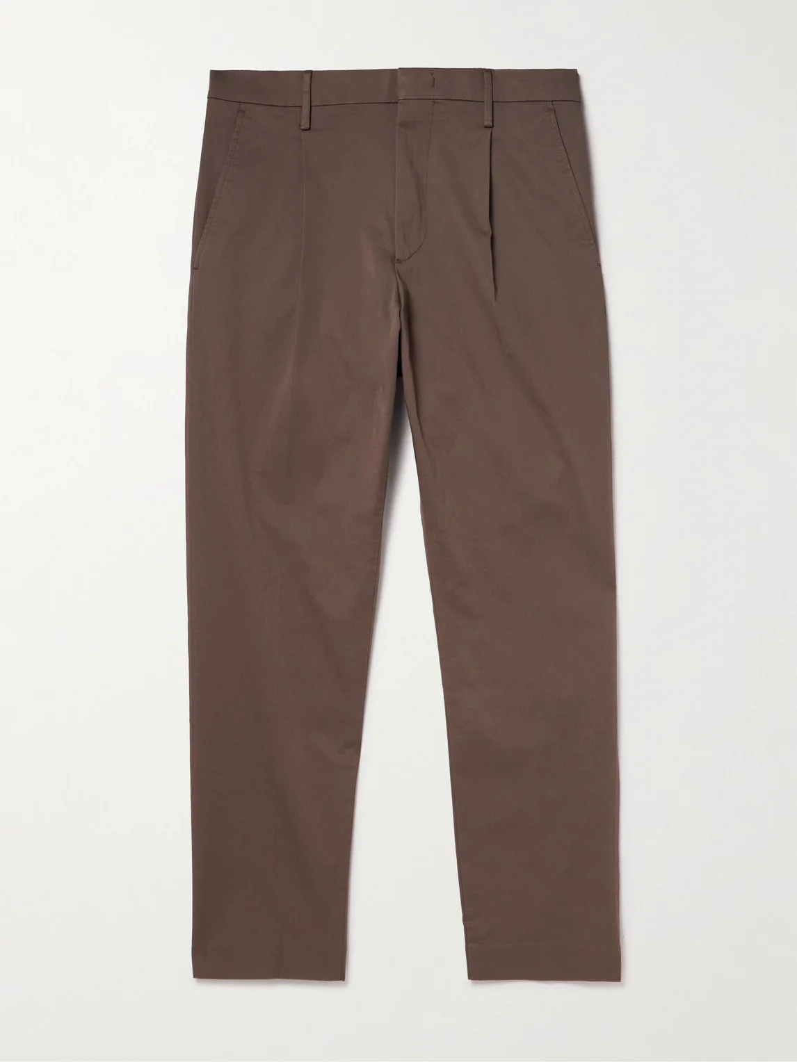 Bill 1804 Straight-Leg Organic Cotton-Blend Trousers - 1