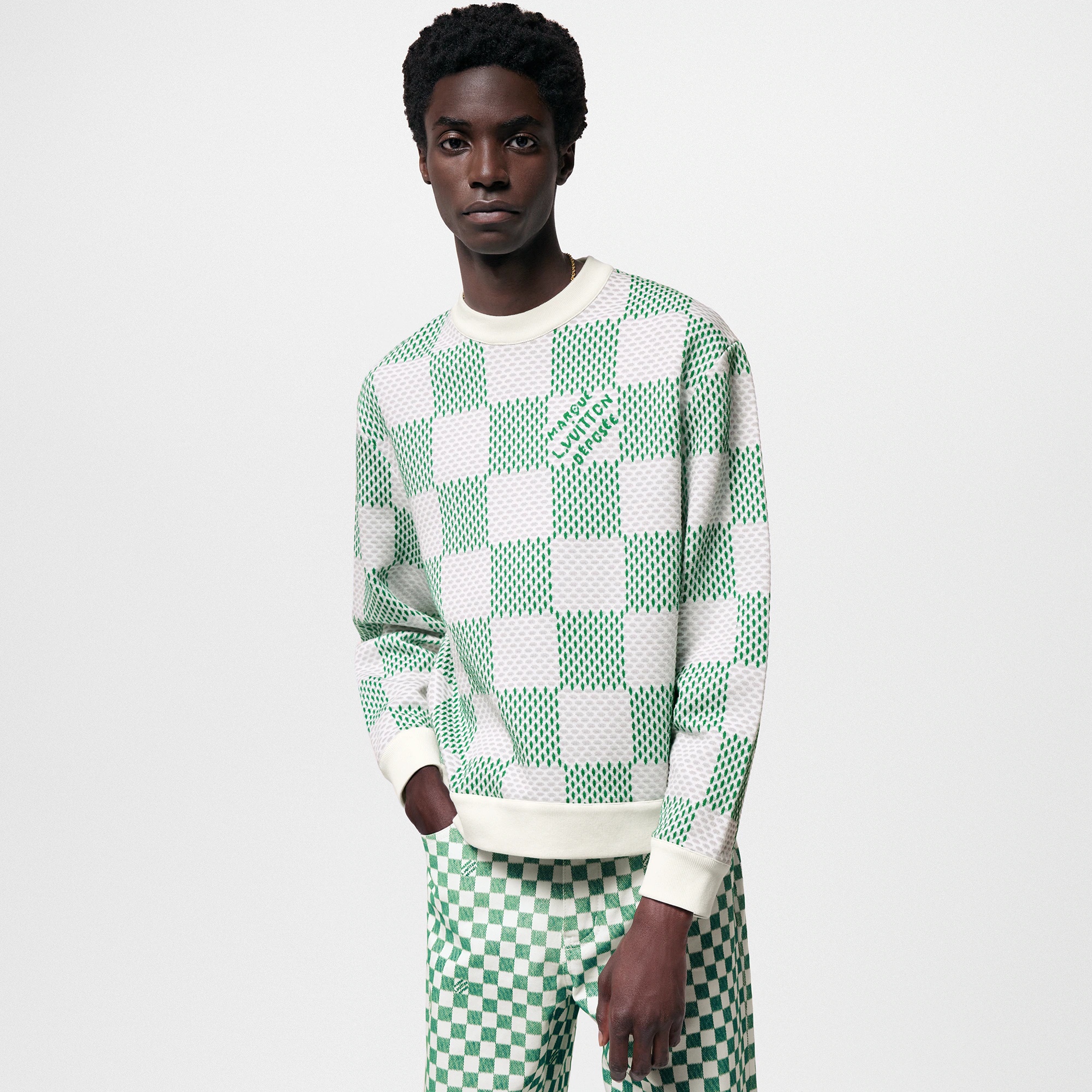 Damier Cotton Sweatshirt - 2