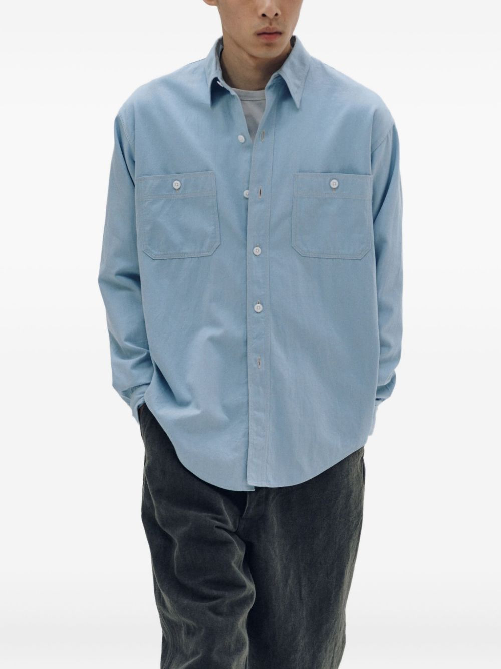 DOUBLE-POCKET LONG-SLEEVED SHIRT - 5