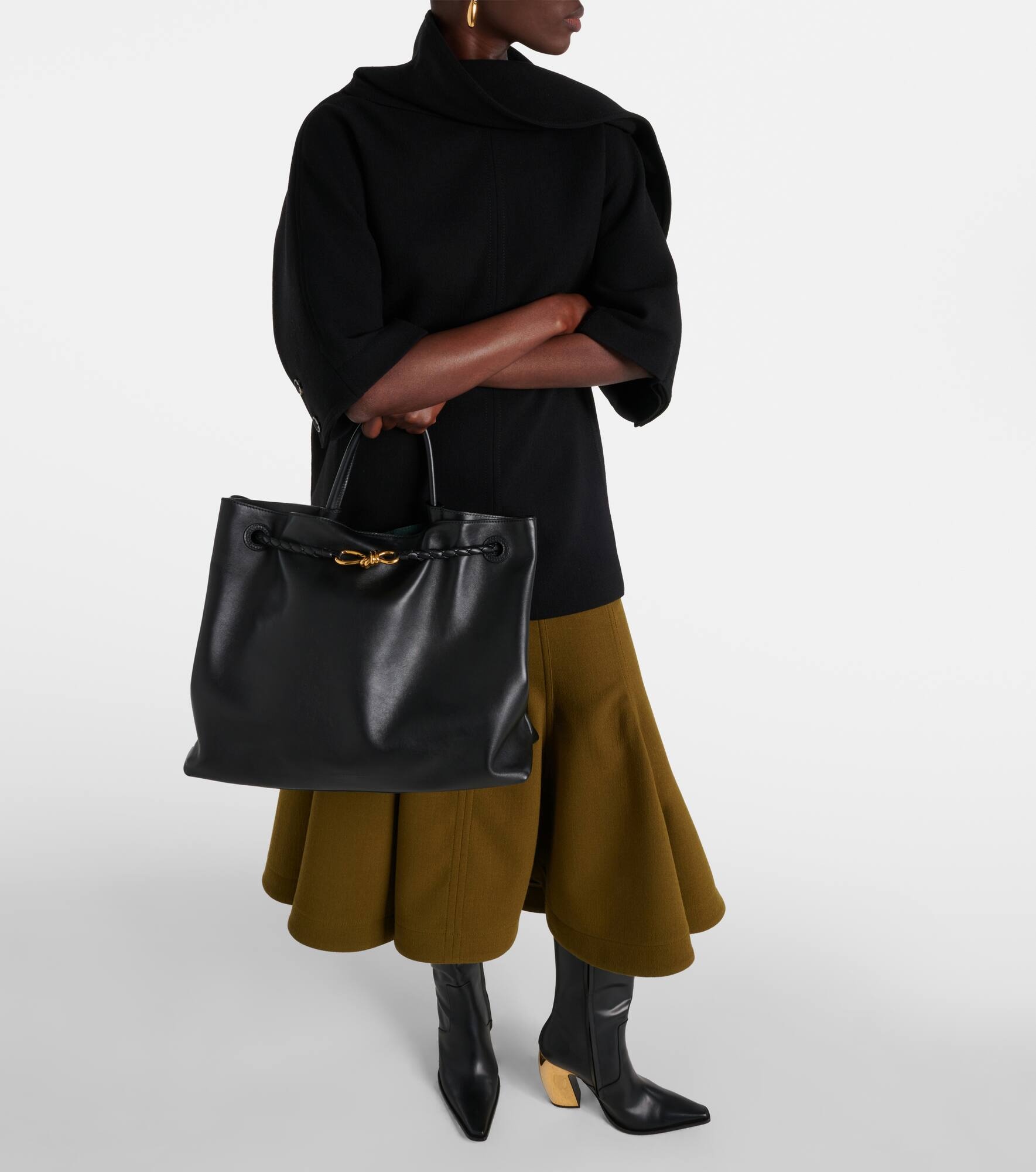 Andiamo Knot Large leather tote bag - 6