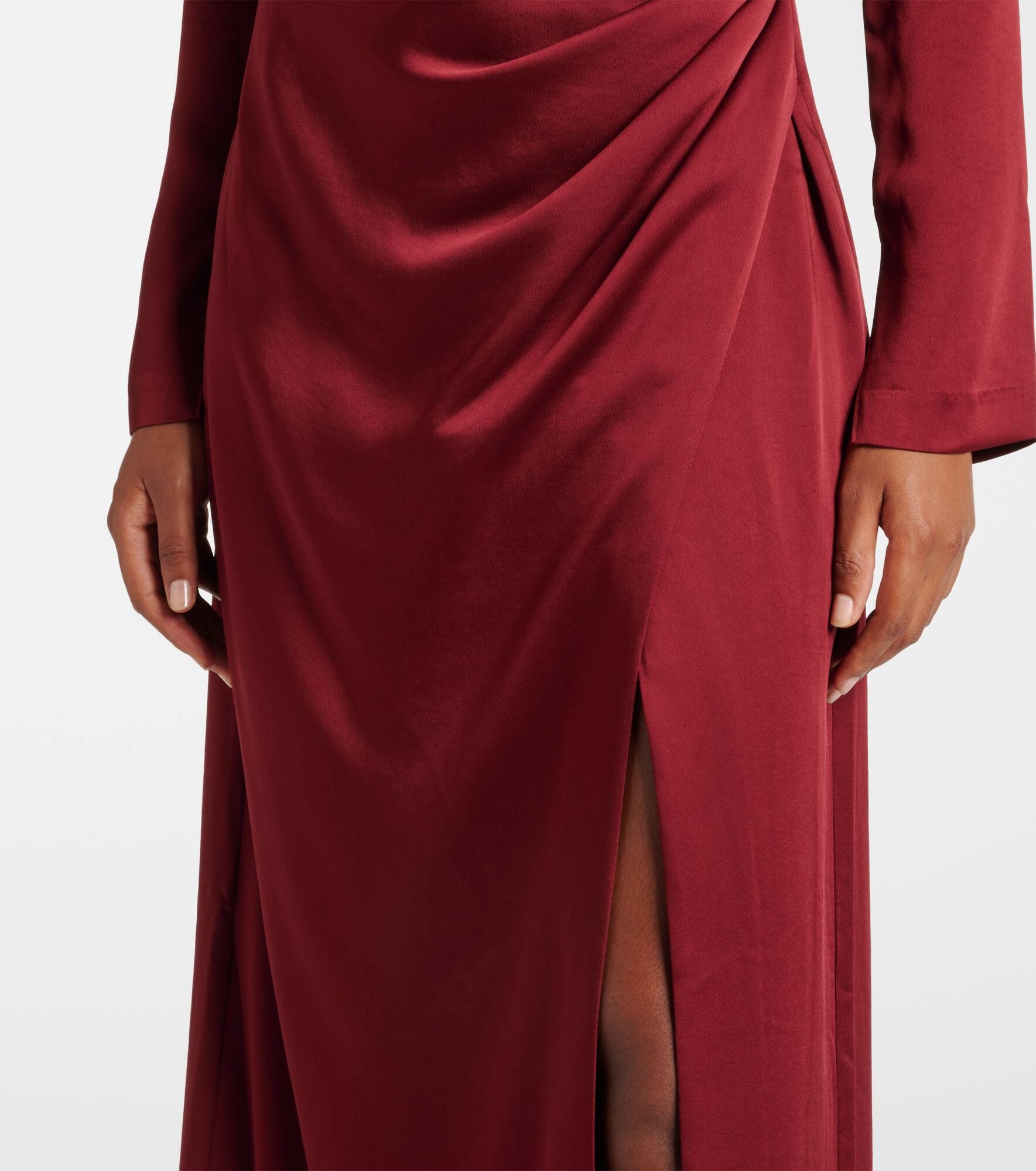 Qiana draped gown - 5