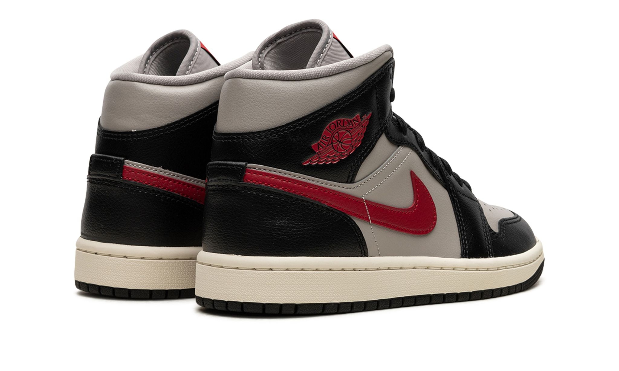 AIR JORDAN 1 MID WMNS "Black / Gym Red / College Grey" - 3