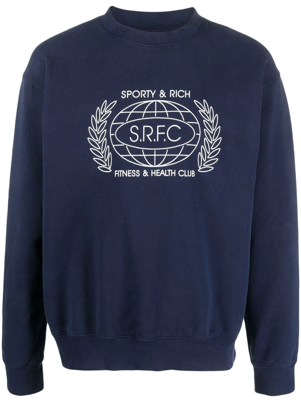 SRFC-print cotton sweatshirt - 1