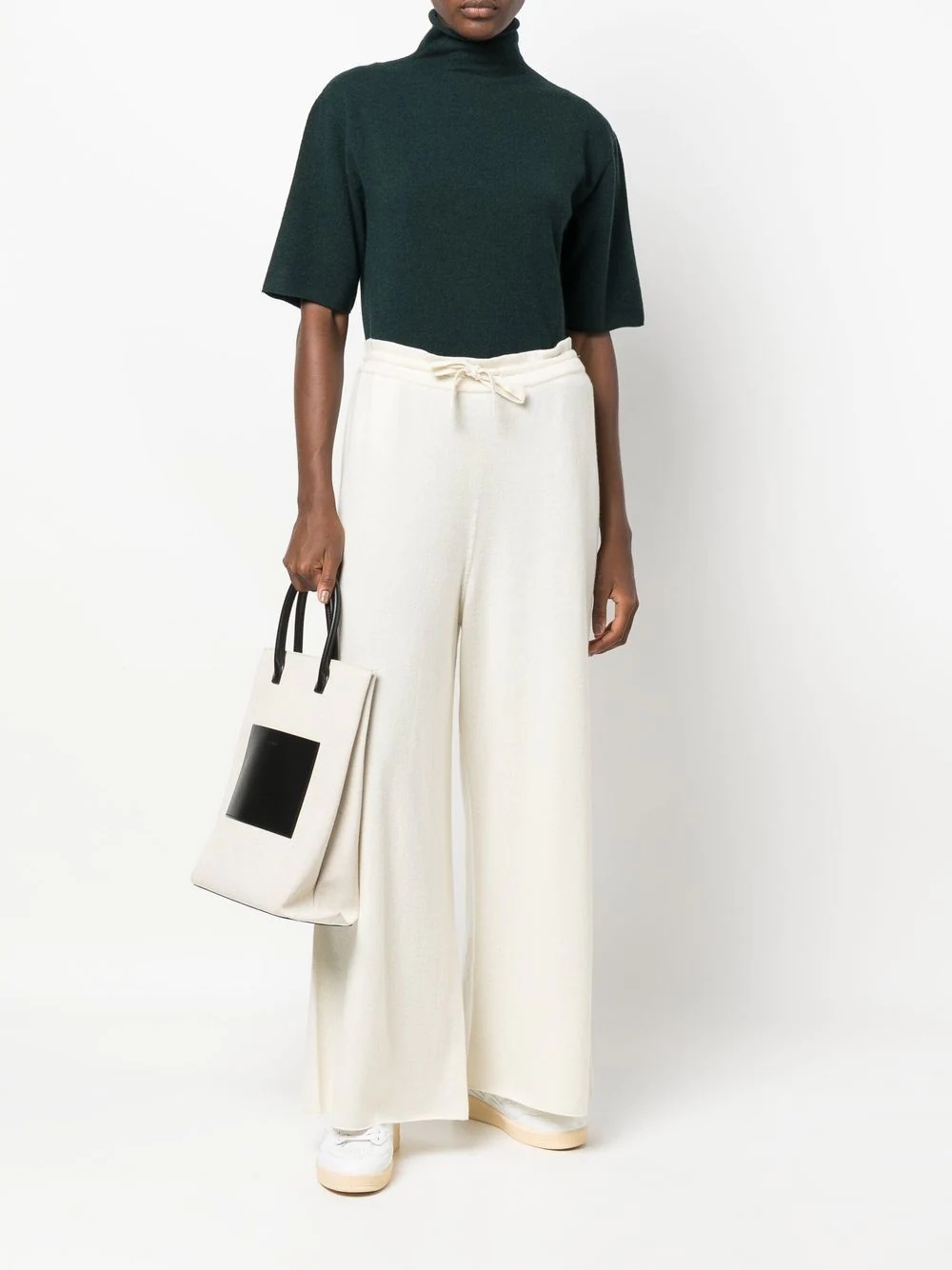 【関税込み】JIL SANDER WIDE-LEG CASHMERE TRACK PANTS Jil Sander wide-leg cashmere track pants | REVERSIBLE