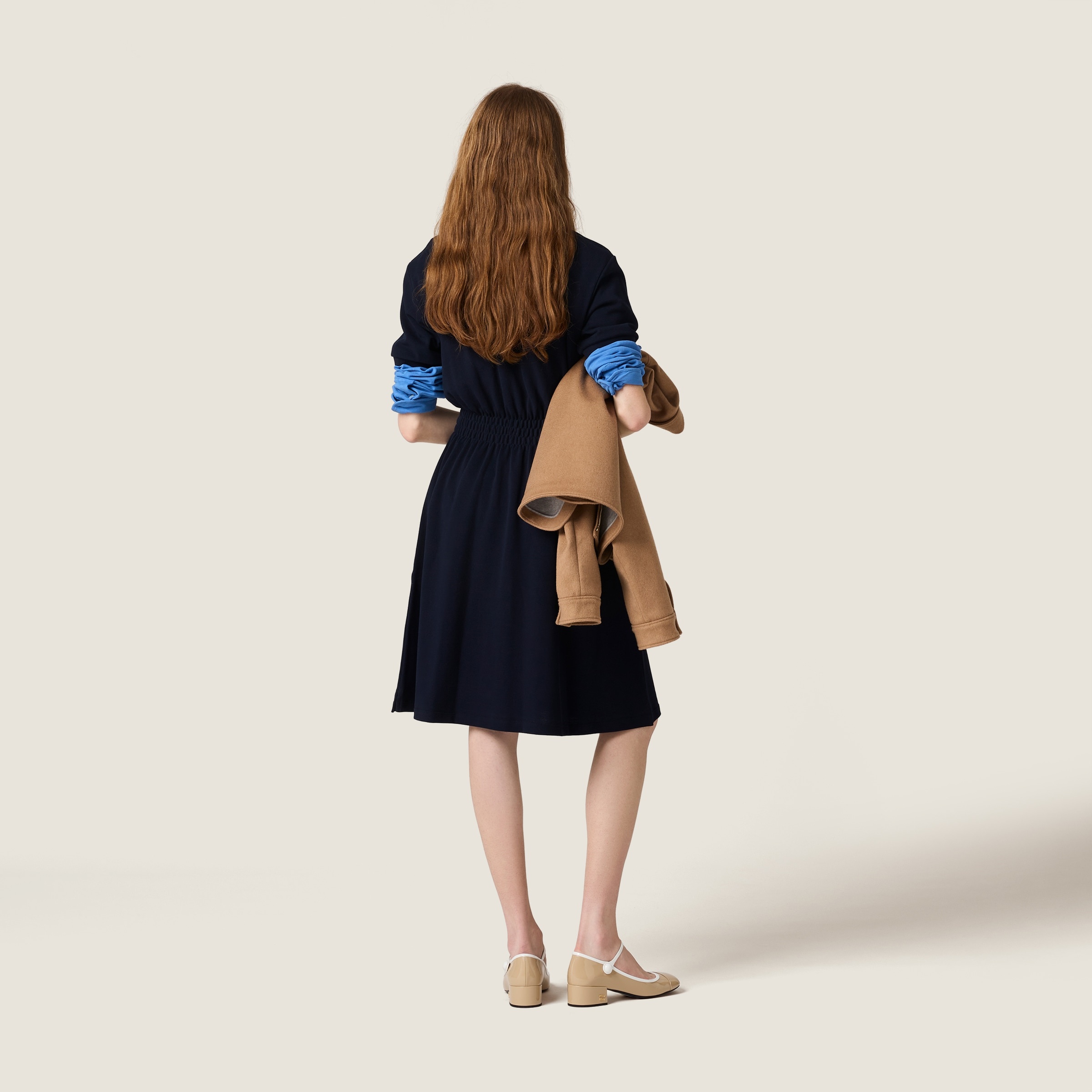 Cotton piqué dress - 3