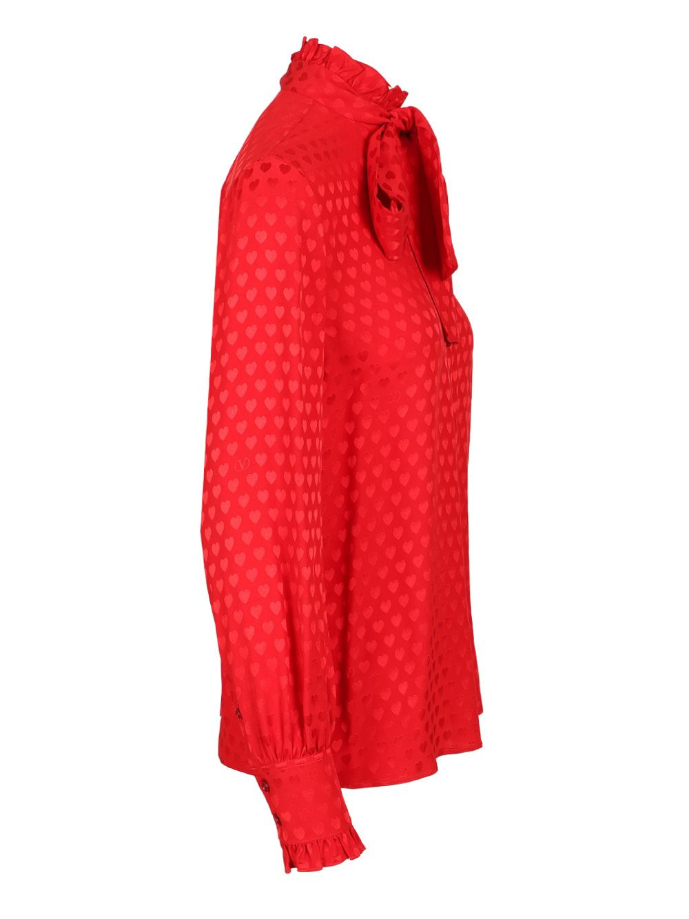Look 17 - Shirt | Pattern | Cdc La Cour De Coeur Cuori Con V Shirts Red - 3