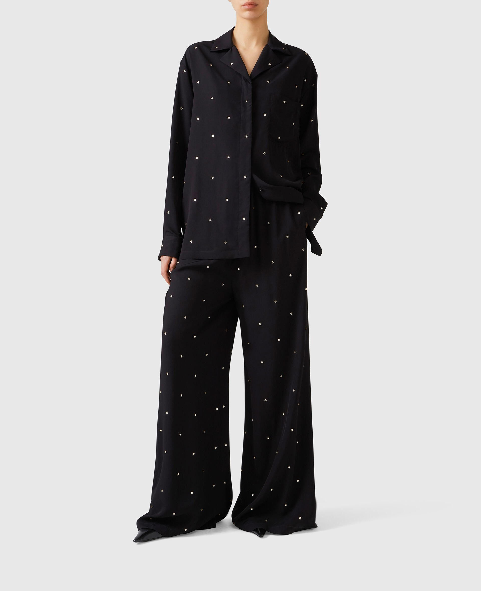 Lead-Free Crystal Oversized Shirt - 6
