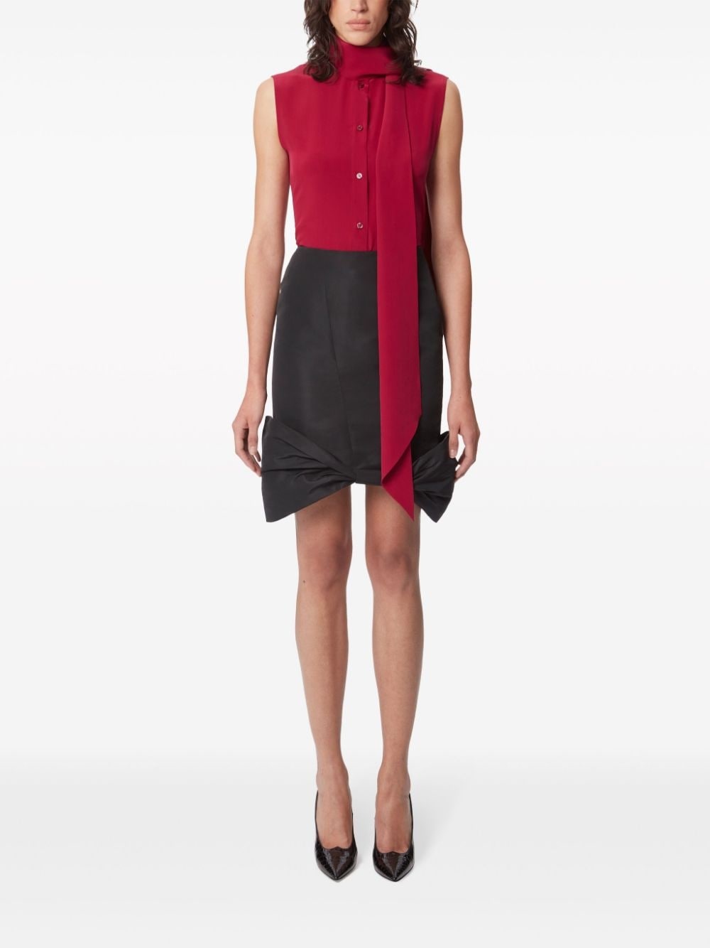 bow detailed midi-skirt - 2