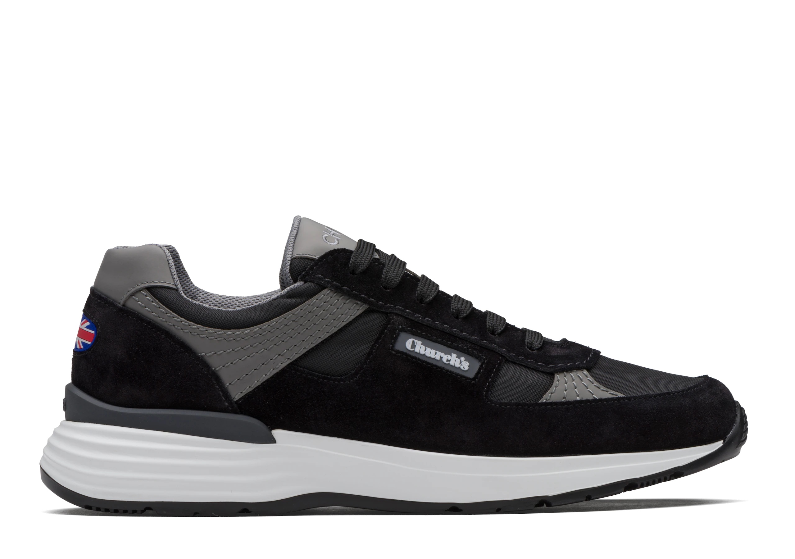 Ch873
Suede Tech Retro Sneaker Black - 1
