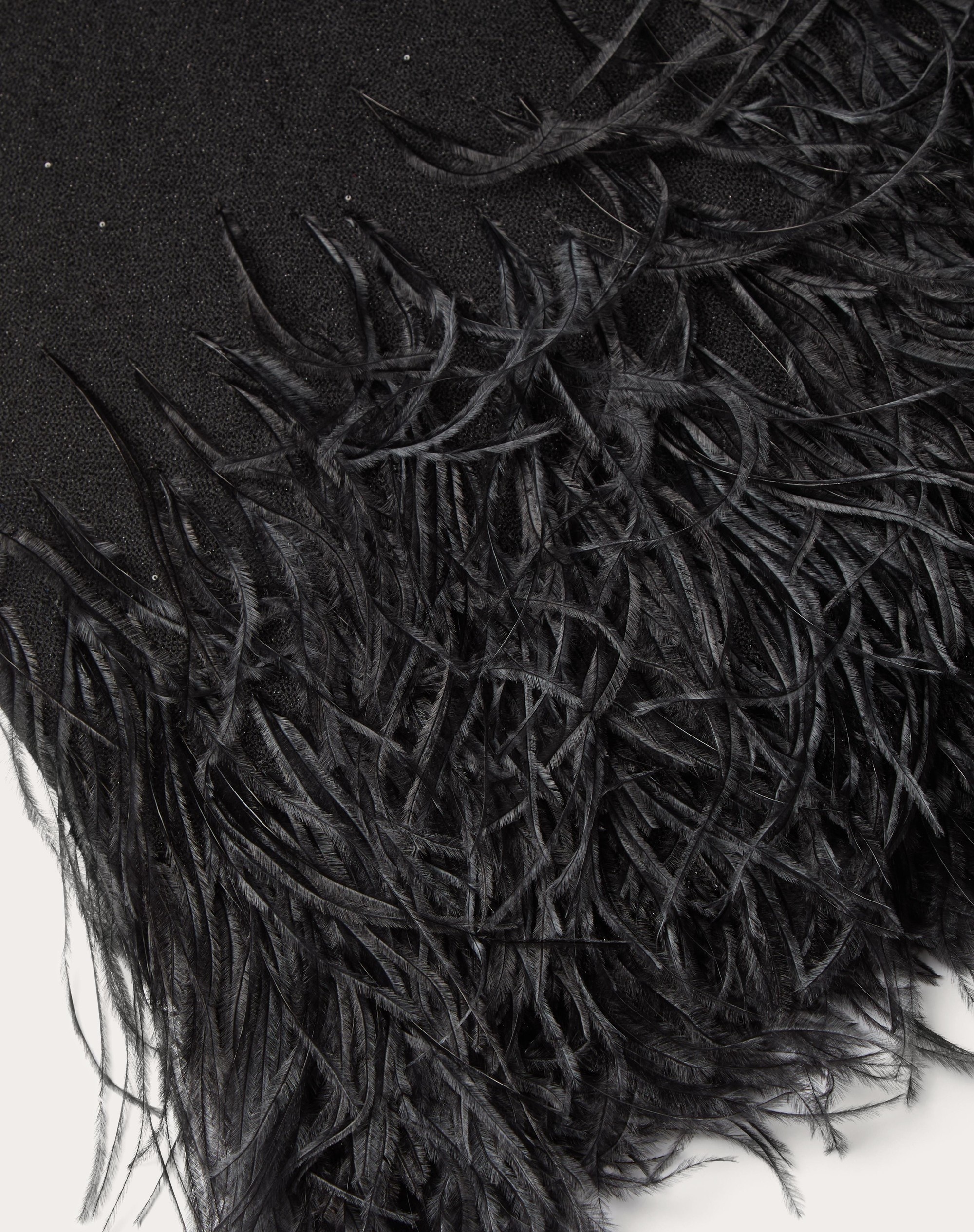 VALENTINO STOLE WITH MICRO SEQUINS AND FEATHERS - 2