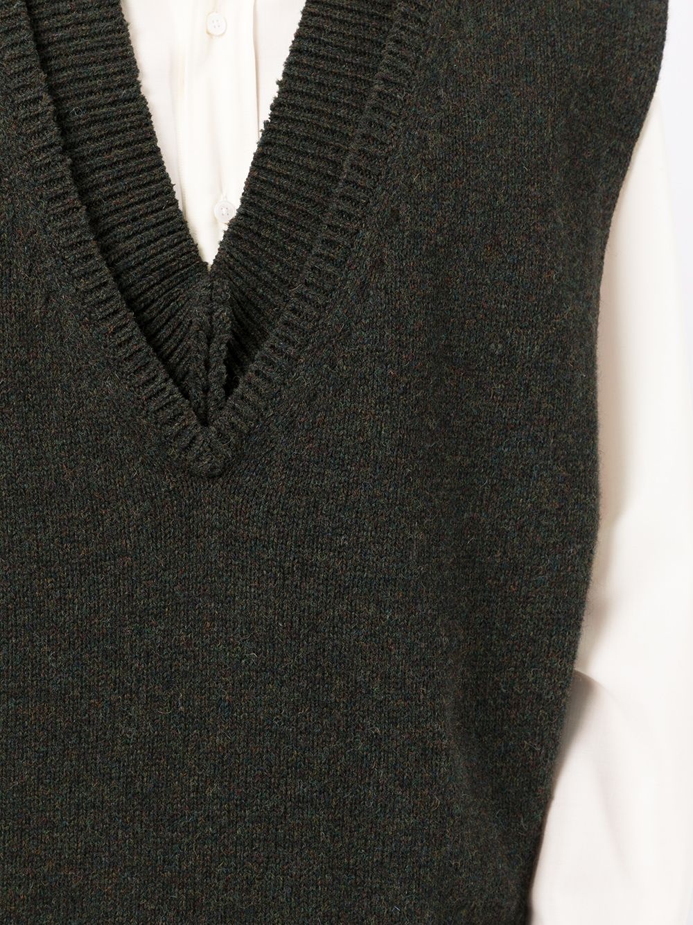 signature-stitch deconstructed sweater - 5