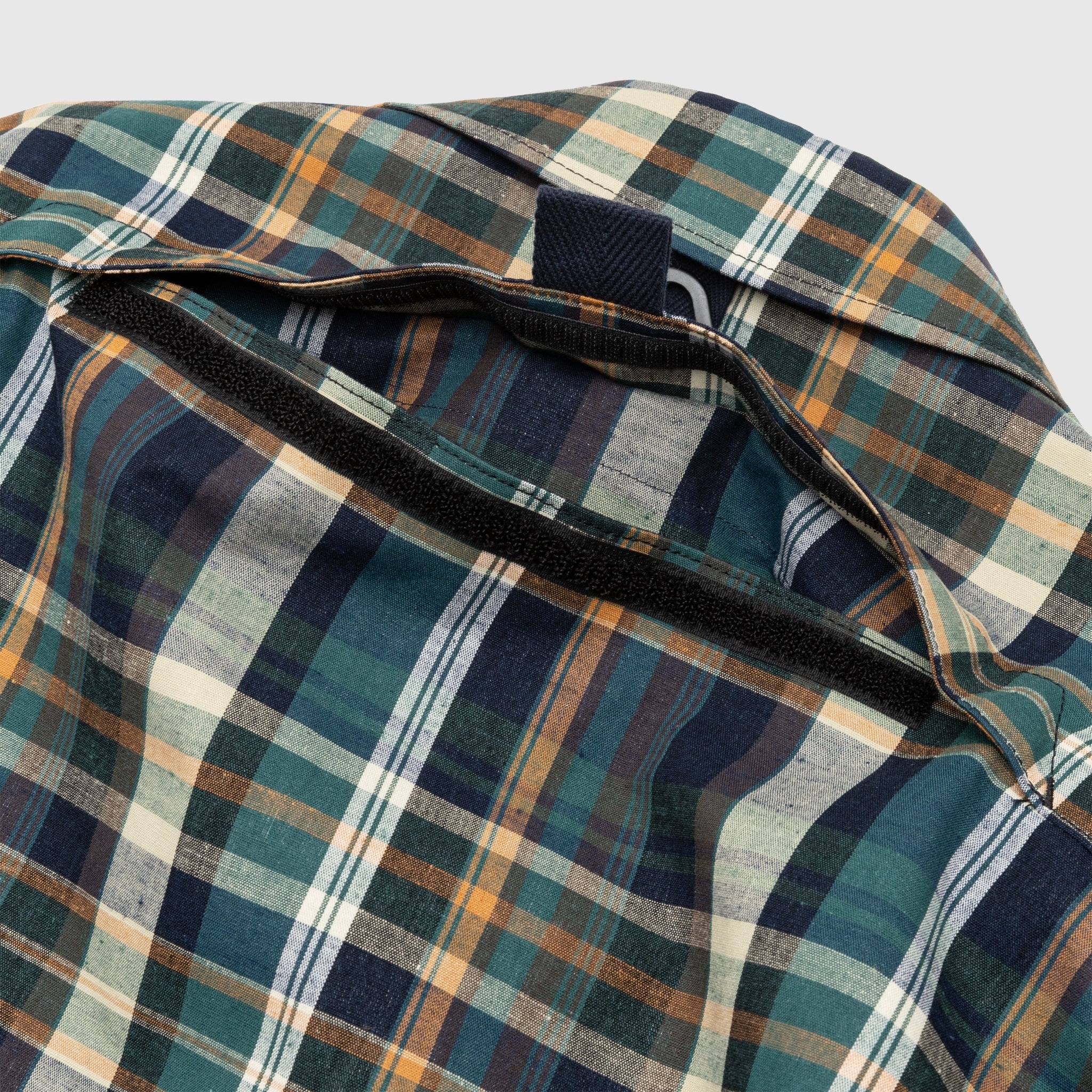 COTTON LINEN CHECK TRIPLE LAYER JACKET - 7