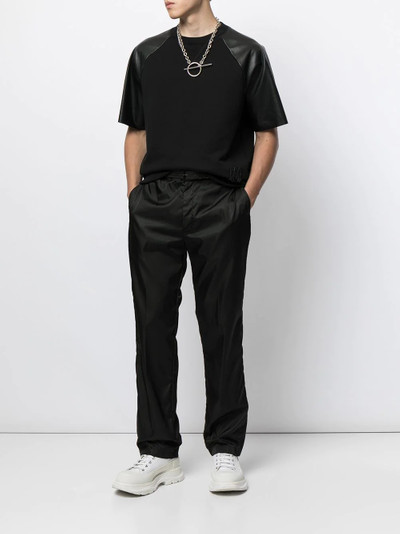 AMIRI contrasting-panel short-sleeve T-shirt outlook