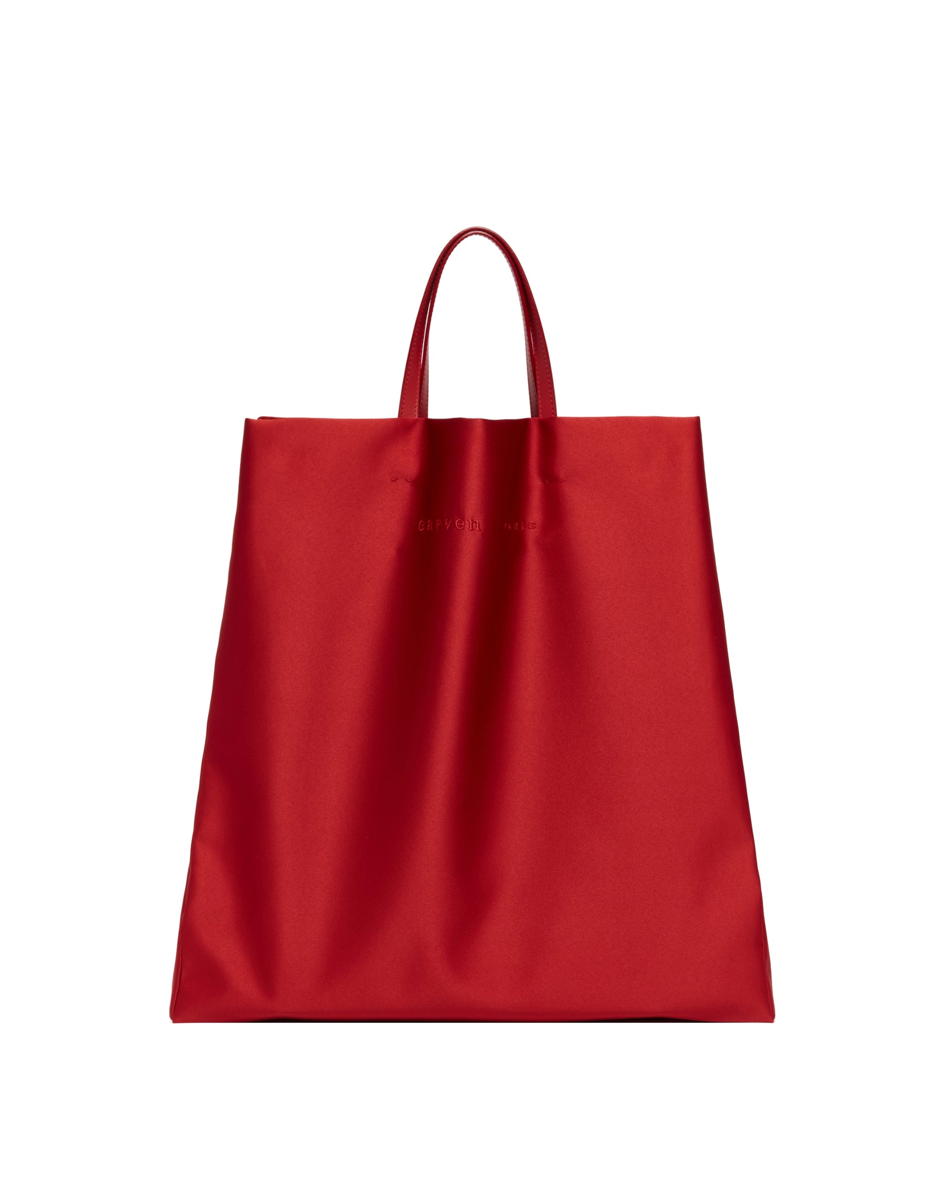 Red Satin Jeanne Tote Bag - 1