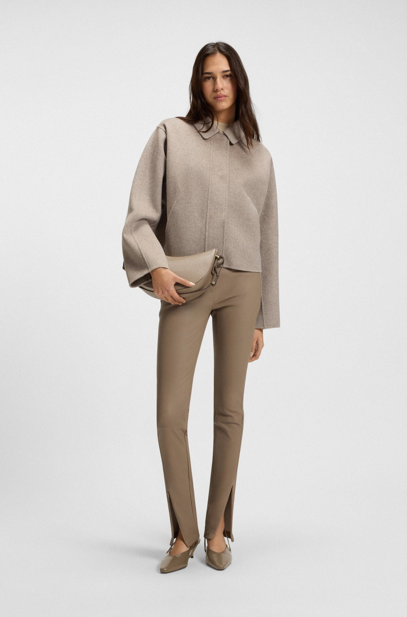 BOSS SLINGBACK PUMPS IN POLISHED LEATHER outlook