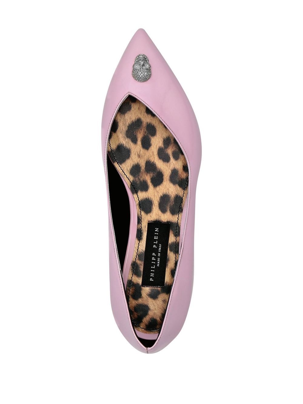 Skull-charm ballerina shoes - 4