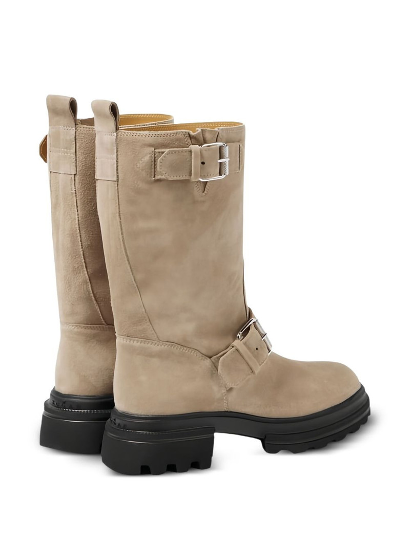 HOGAN buckled biker boots outlook
