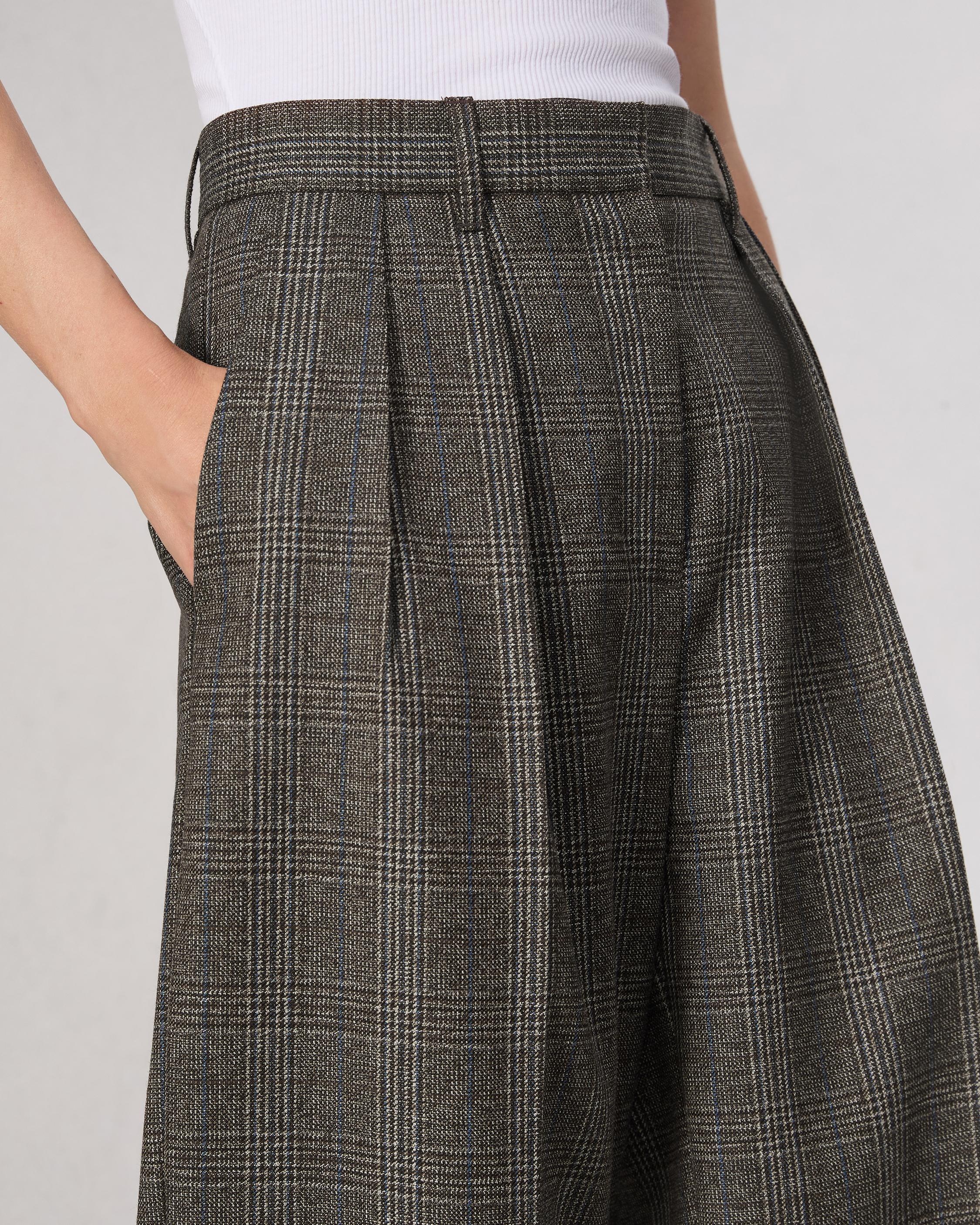 Francine Plaid Wool Pant - 6