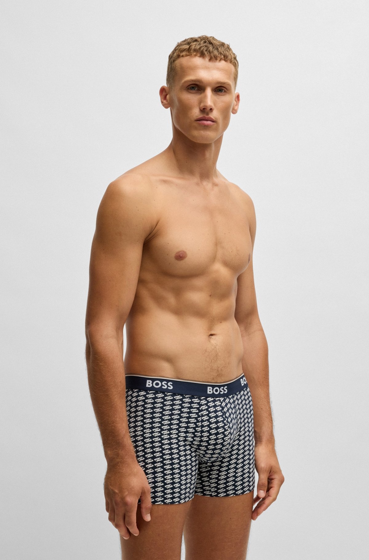 THREE-PACK OF STRETCH COTTON BOXER BRIEFS - 7