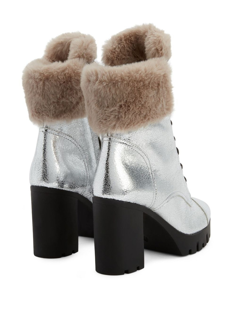 Moyra 90mm metallic-effect boots 3