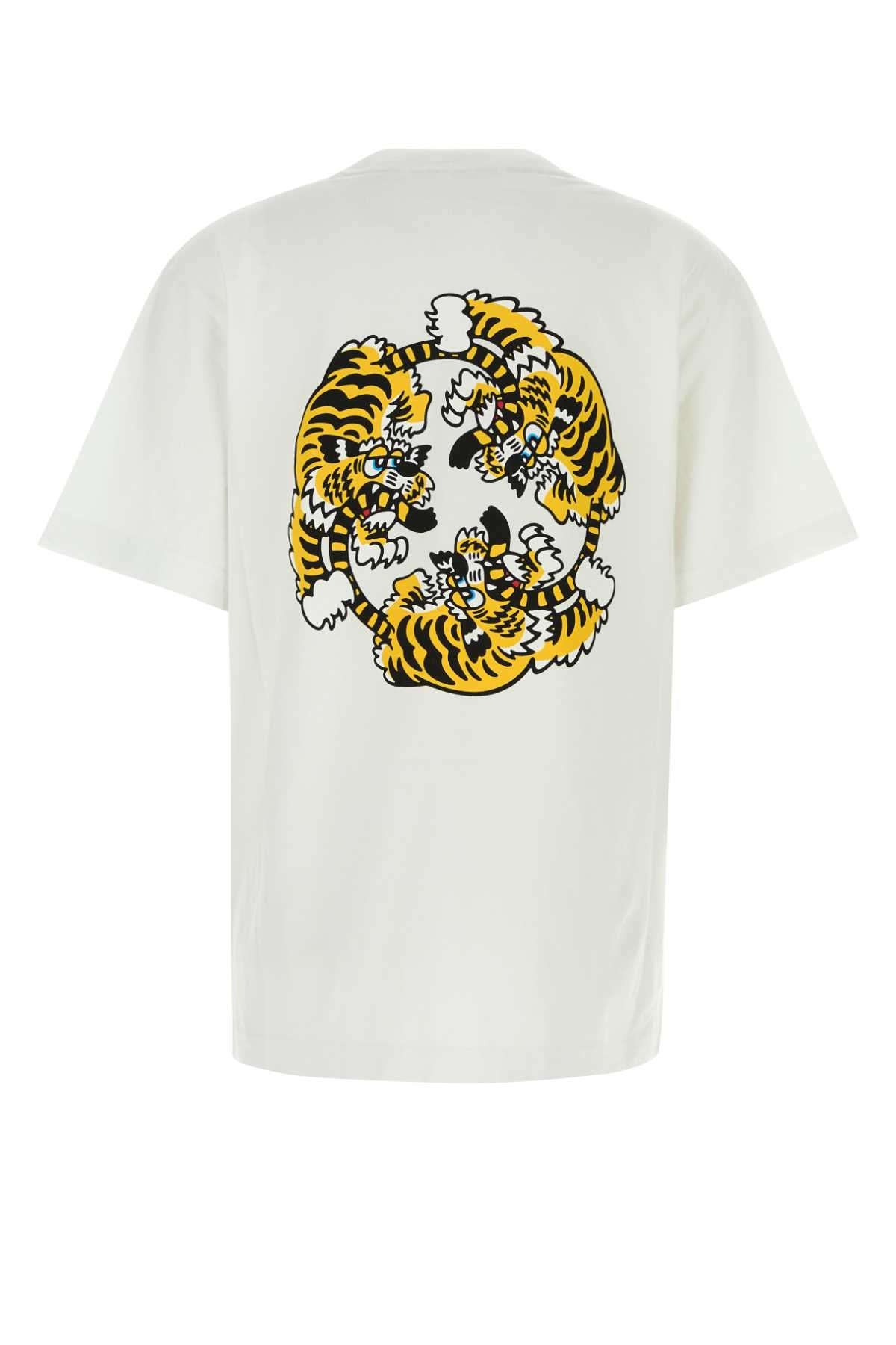 Kenzo Women White Cotton Oversize T-Shirt - 2