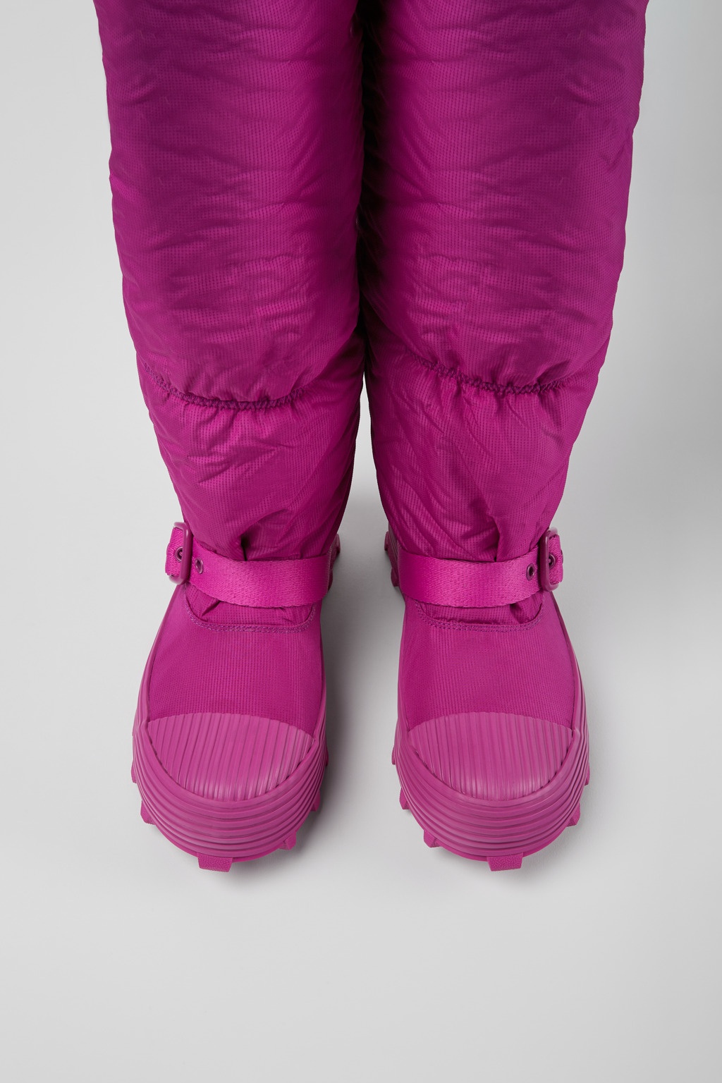Purple padded high boots - 4