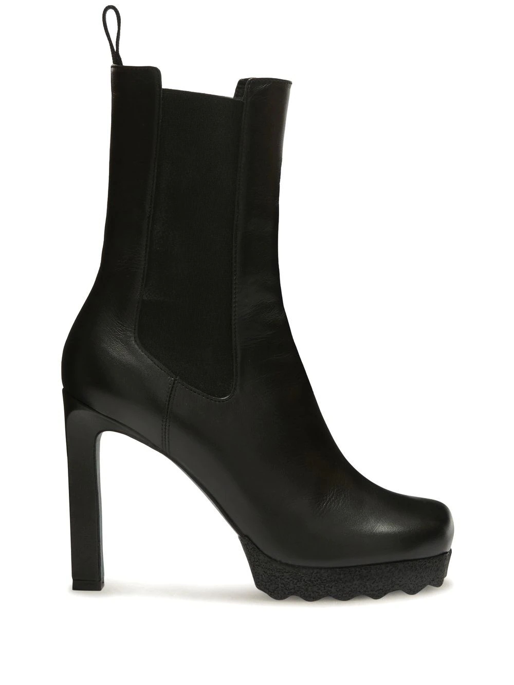 leather heeled boots - 1