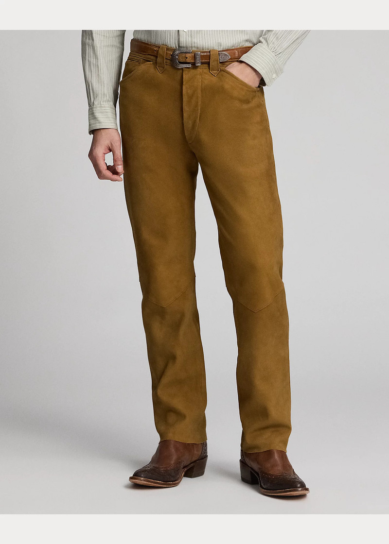 Slim Fit Suede Western Pant 3