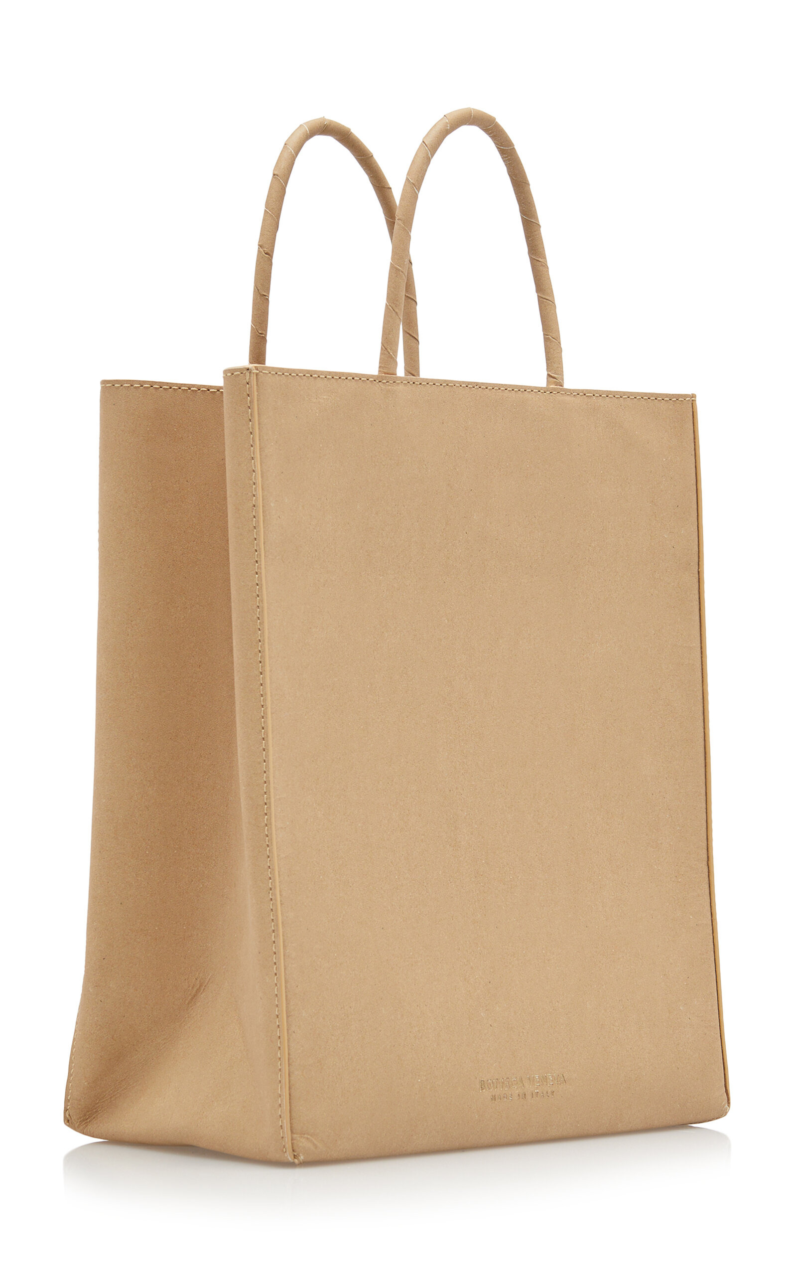Small Paper Leather Shopping Bag neutral - 5