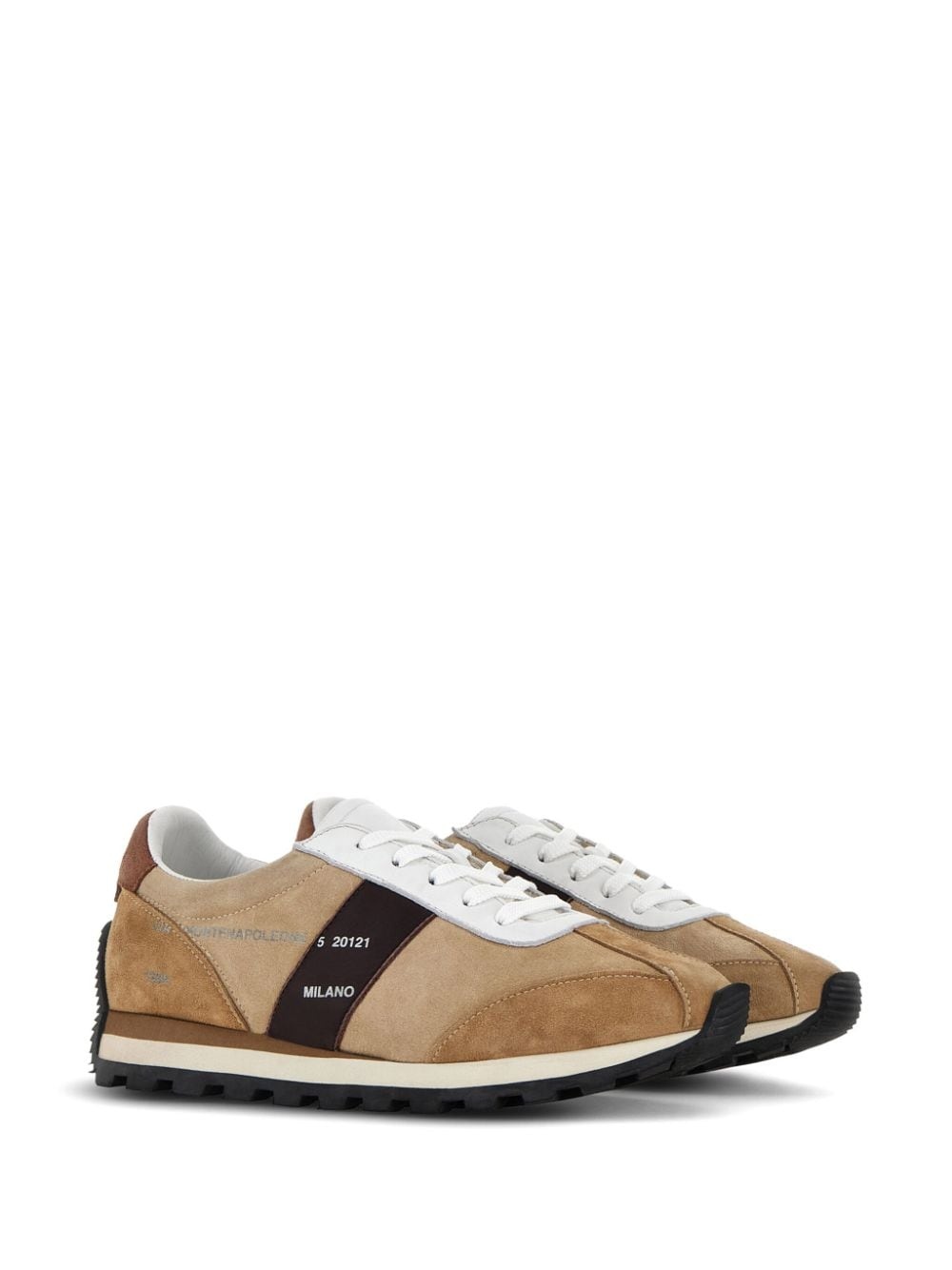 H671 panelled suede sneakers - 2