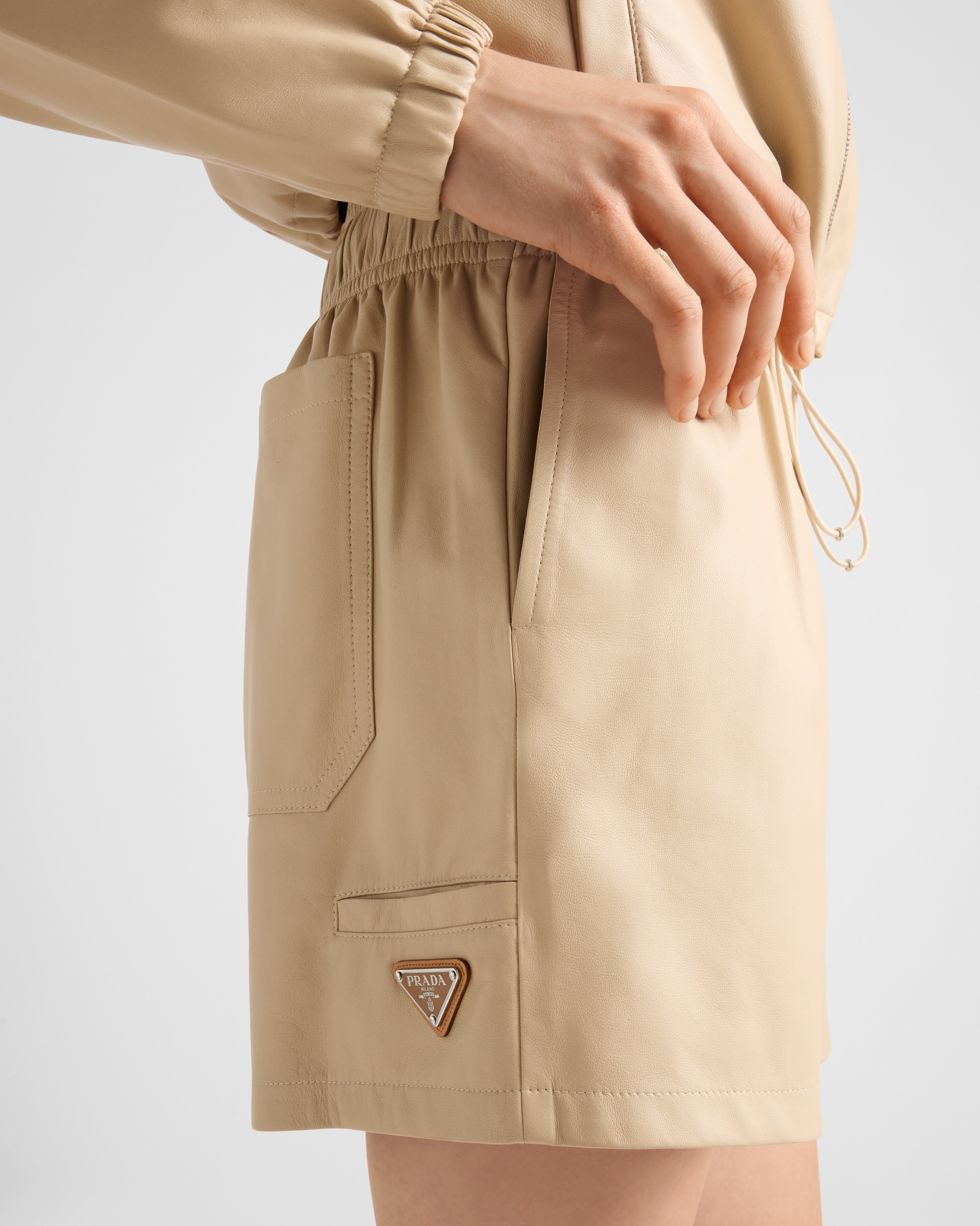 Nappa leather shorts - 3