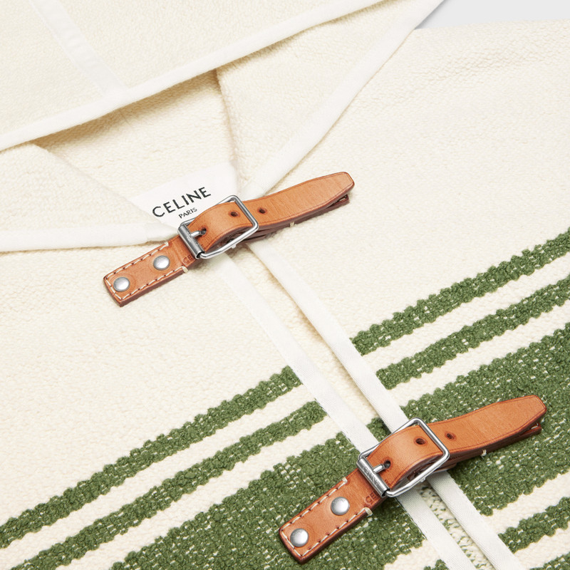 HOODED CARDIGAN IN STRIPED TWEED 3