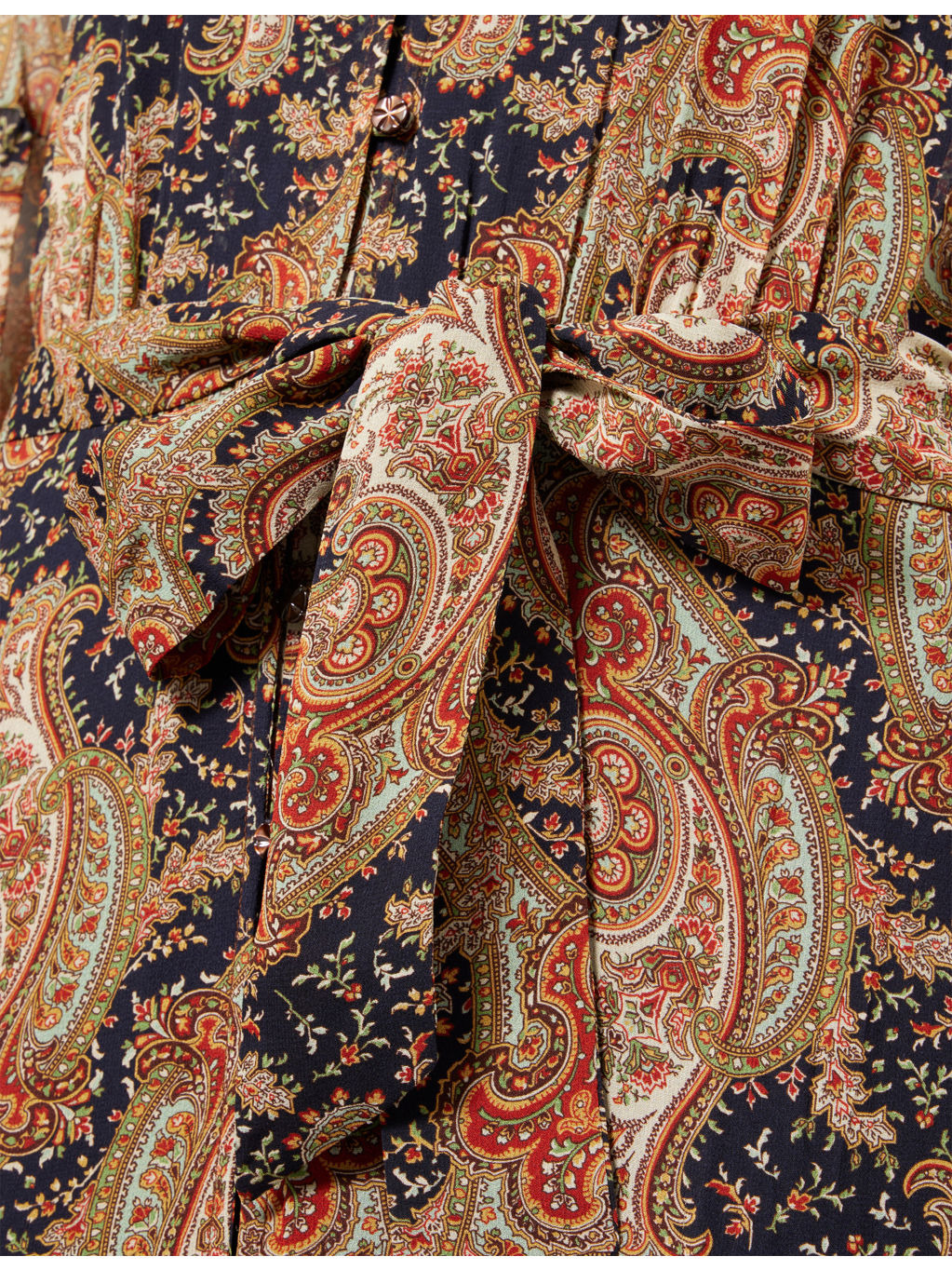 Isra Paisley Silk Maxi Dress - 6