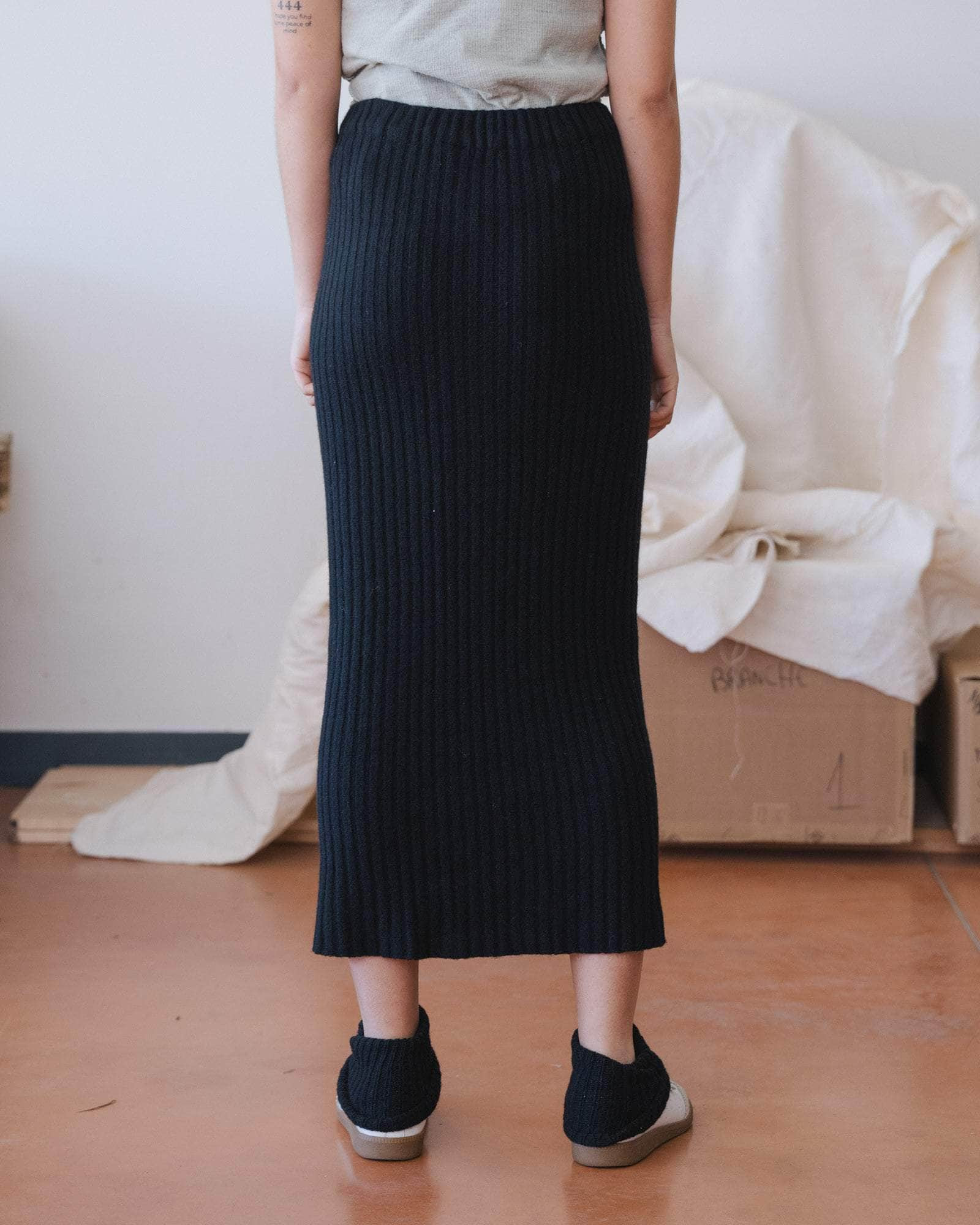 Kai Skirt - Recycled Cashmere Rib - 2