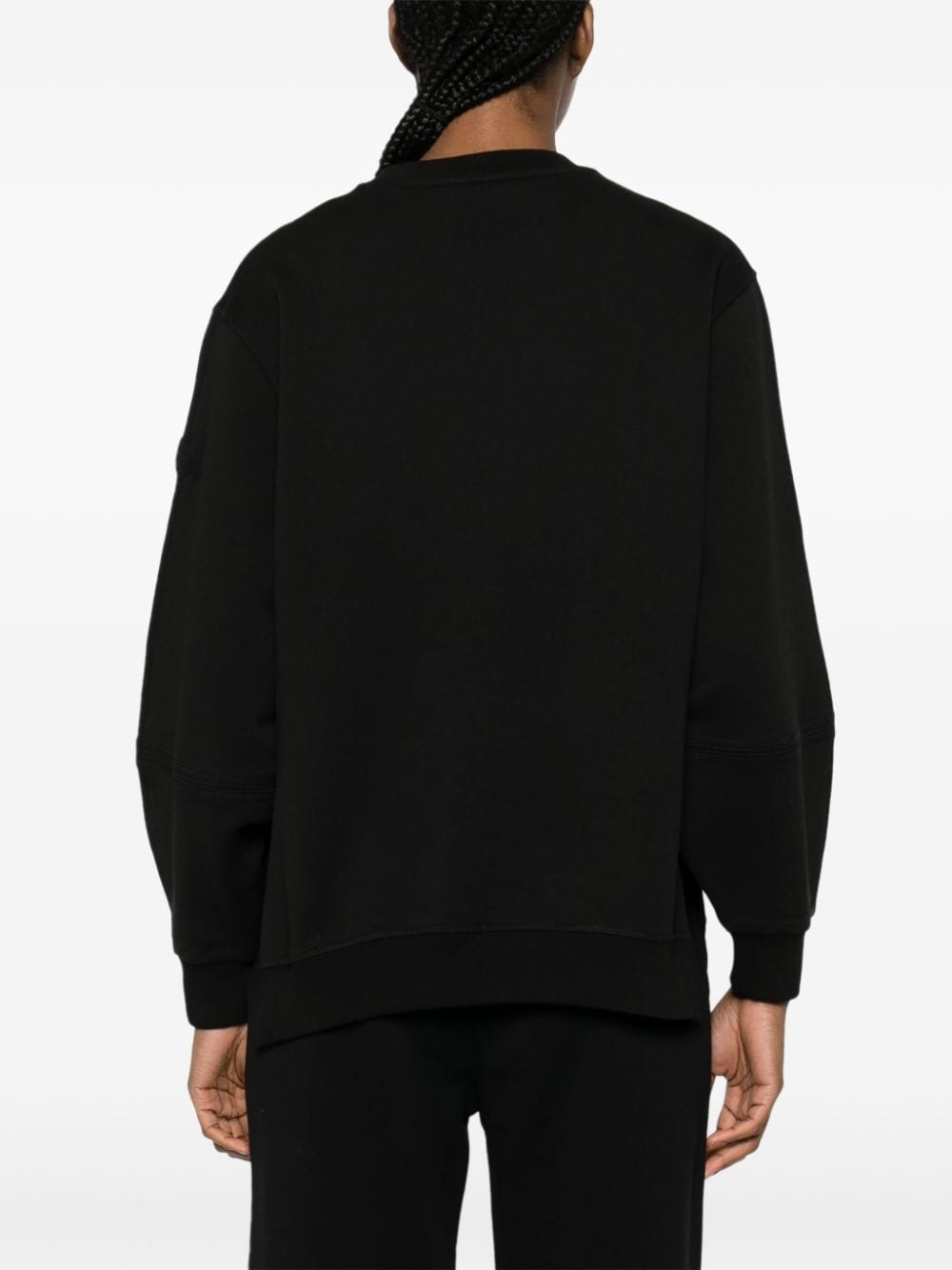 embossed-logo cotton sweatshirt - 4
