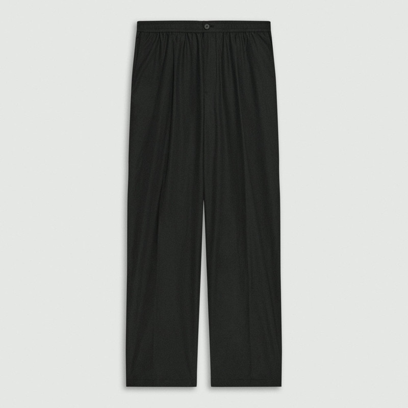 Pleated Drawstring Pant in Cotton-Blend - 1