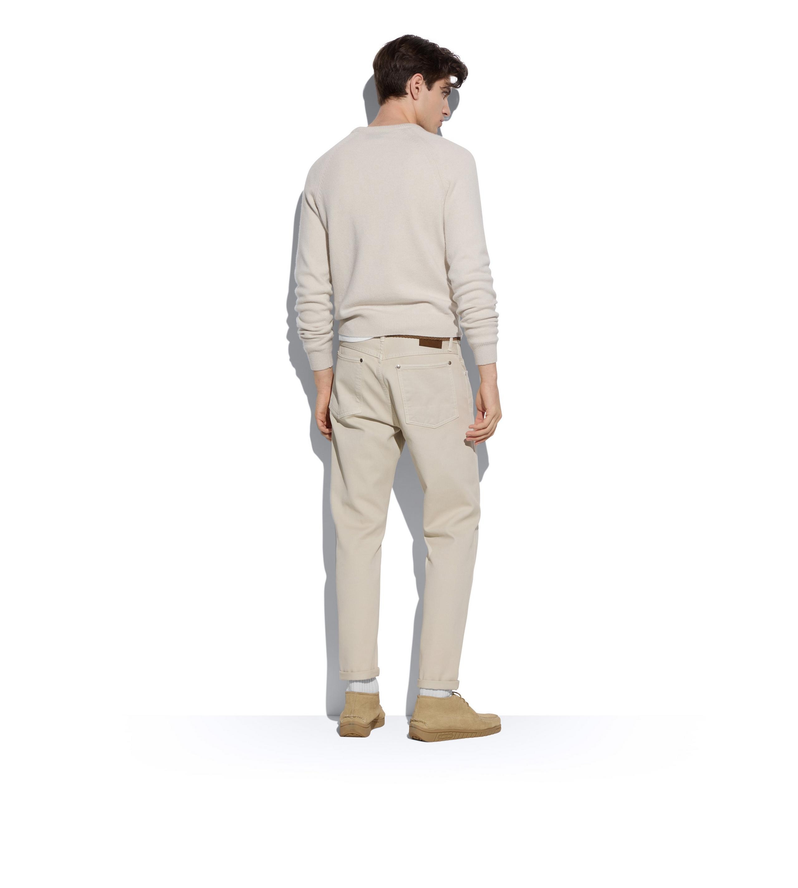 CASHMERE SADDLE CREW NECK - 3
