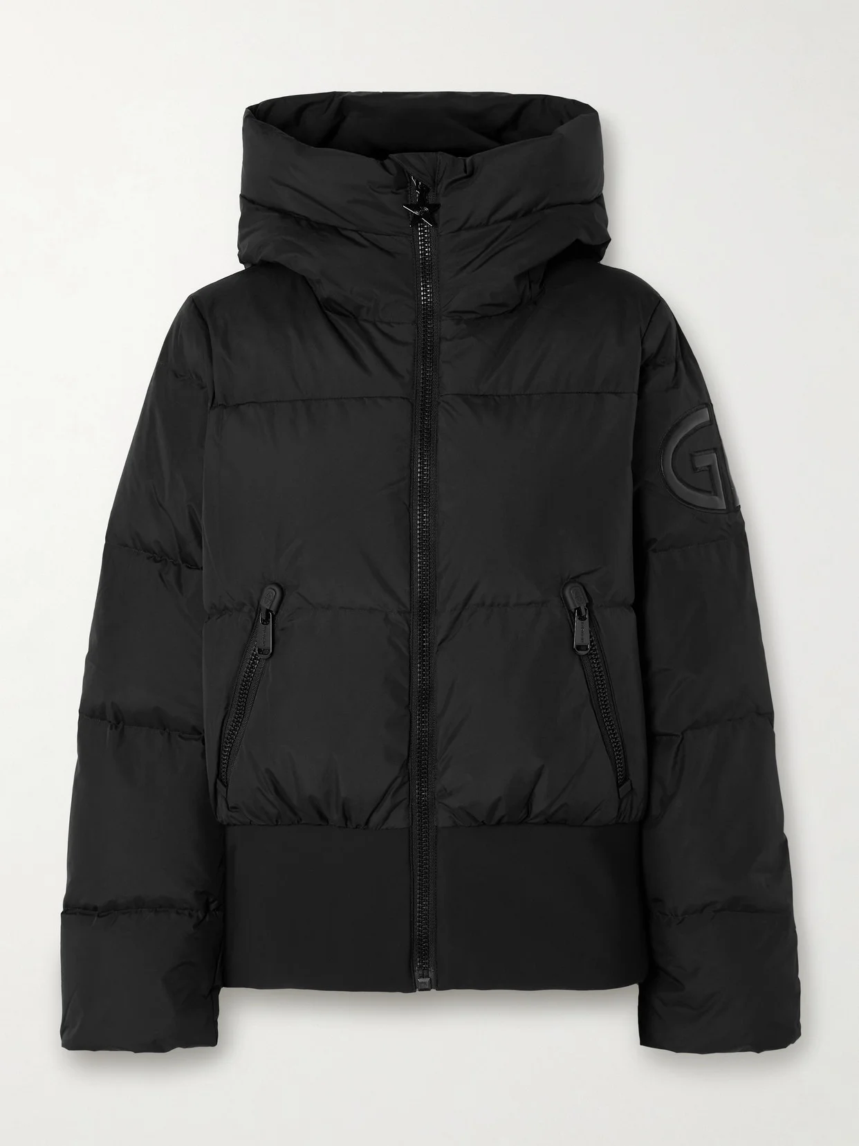 Village Hooded Quilted Down Ski Jacket - 1