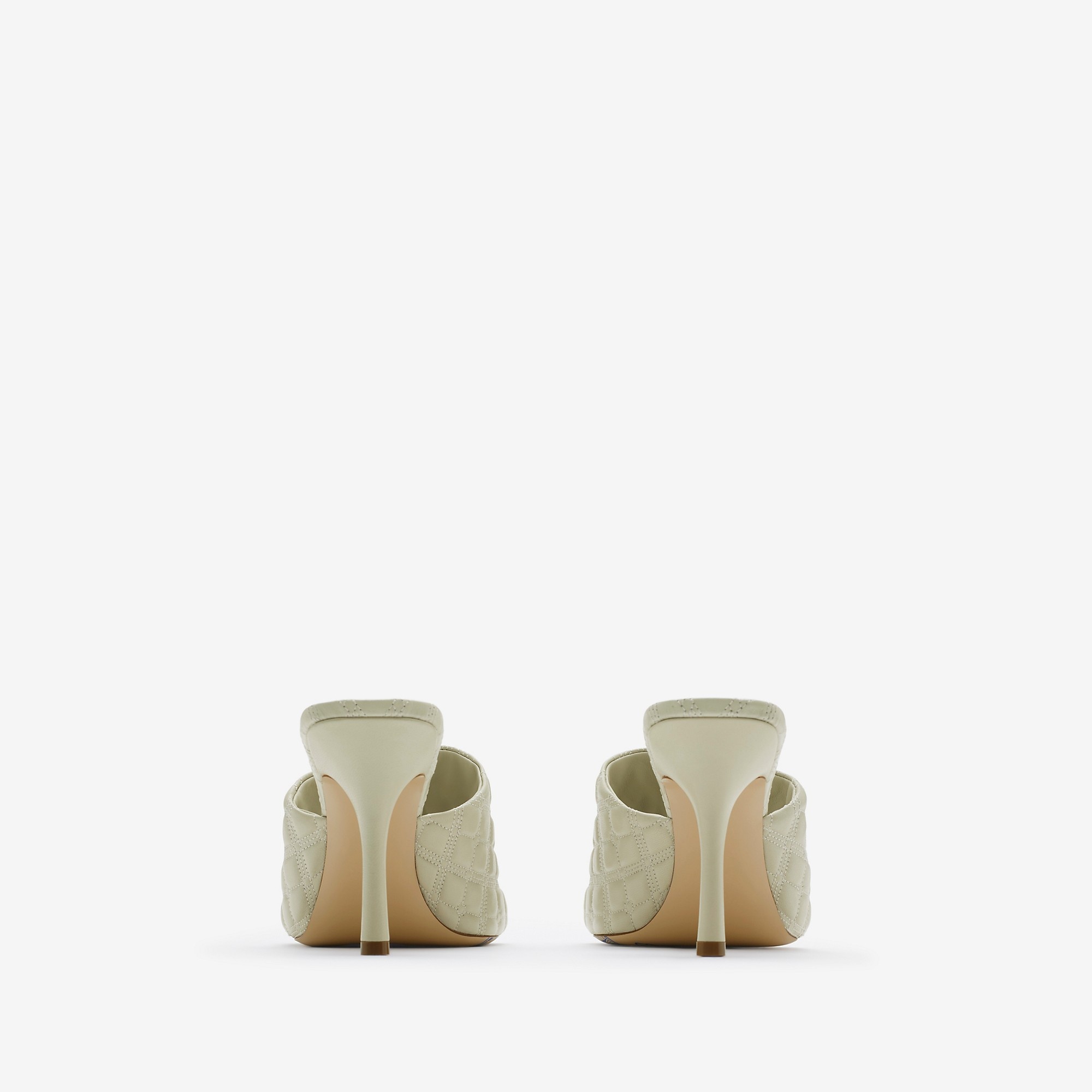 Leather Quilt Mules - 4
