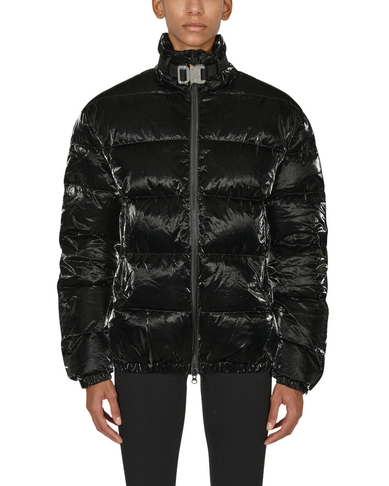 PUFFER COAT W SILVER BUCKLE 6