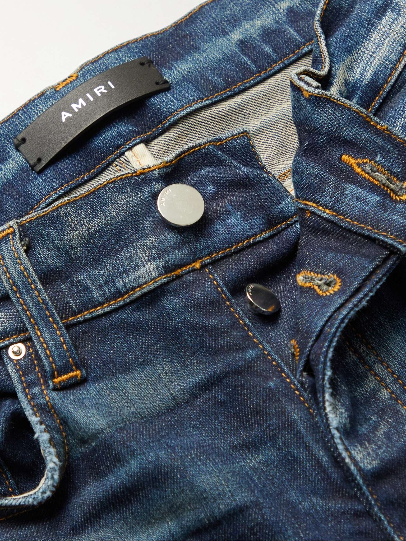 MX1 Skinny-Fit Panelled Distressed Jeans - 3