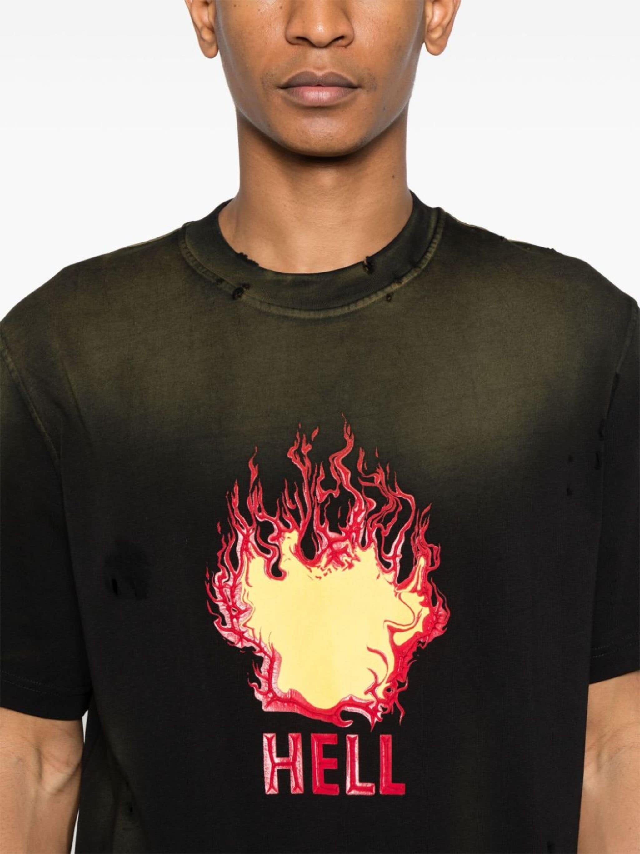 Hell-print T-shirt - 4