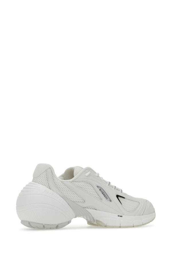 GIVENCHY White Mesh And Synthetic Leather Tk-Mx Sneakers - 3