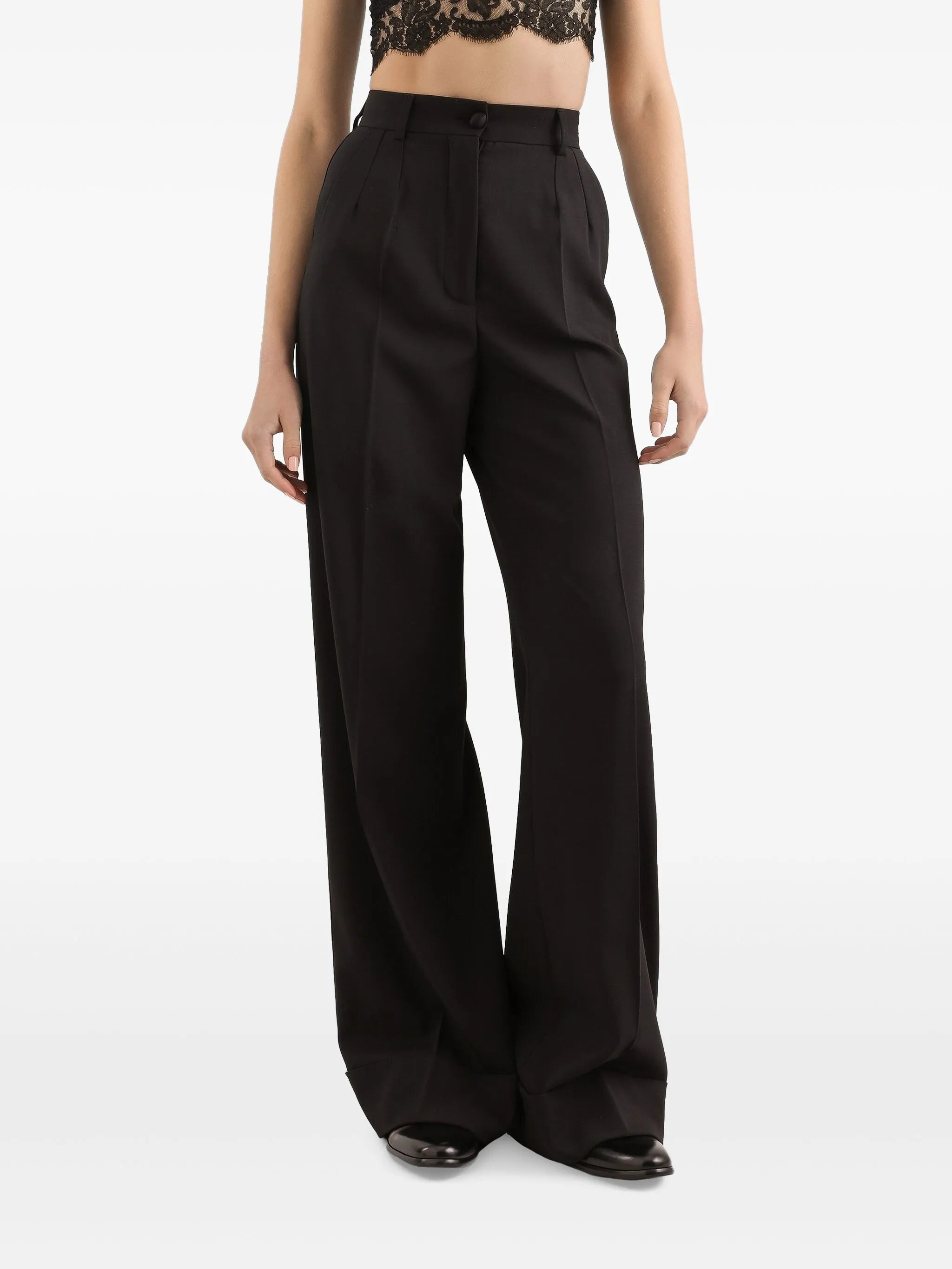 Dolce & Gabbana Wide-leg Tailored Trousers | eraldo | REVERSIBLE