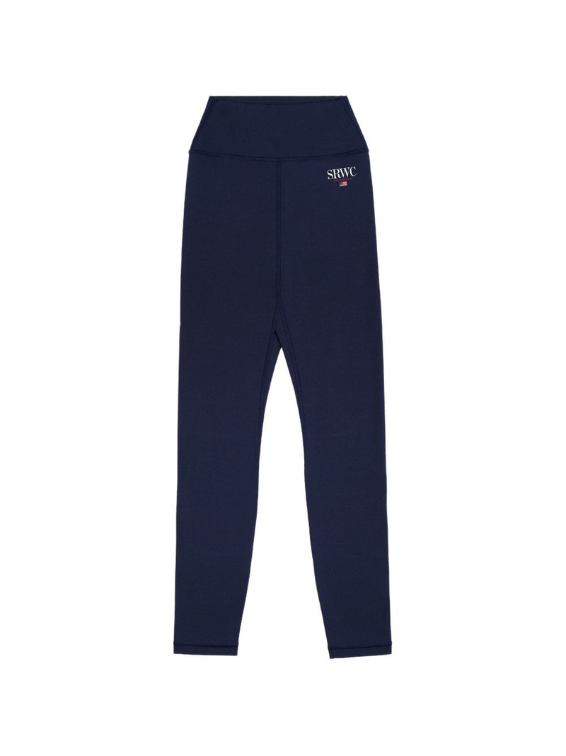logo print performance trousers 1