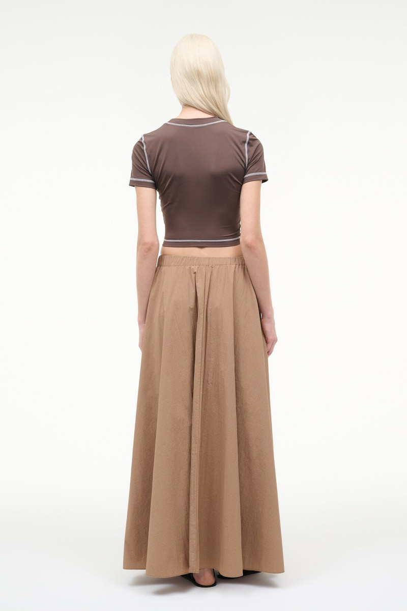 STAUD EDEN MAXI SKIRT DESERT 3