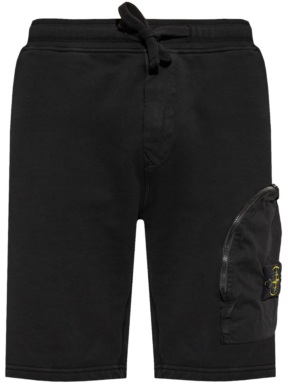 logo patch cargo shorts - 1