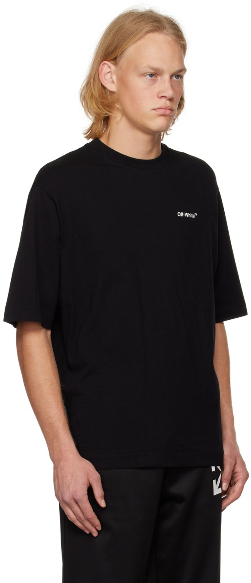Off-White Black Printed T-Shirt outlook